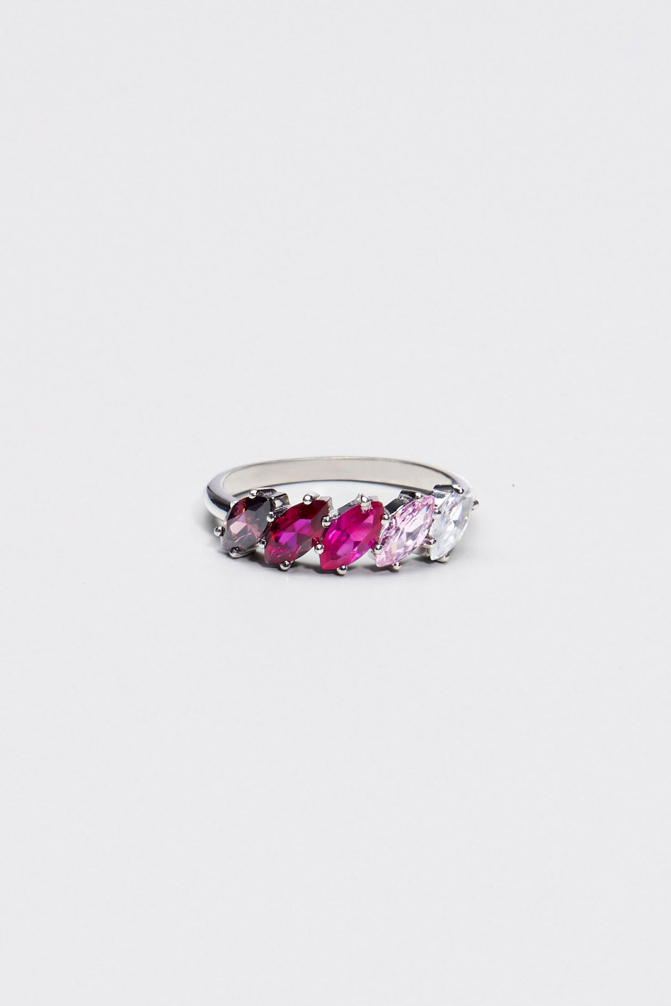 Marquis ombre ring in pink