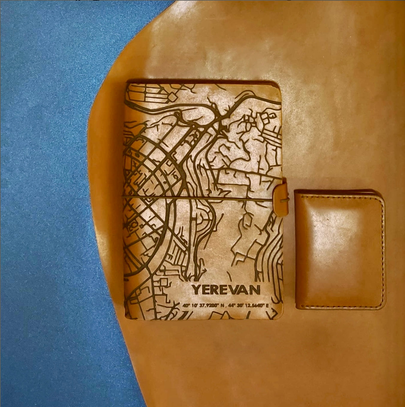 Handmade leather Yerevan Notebook in Tan
