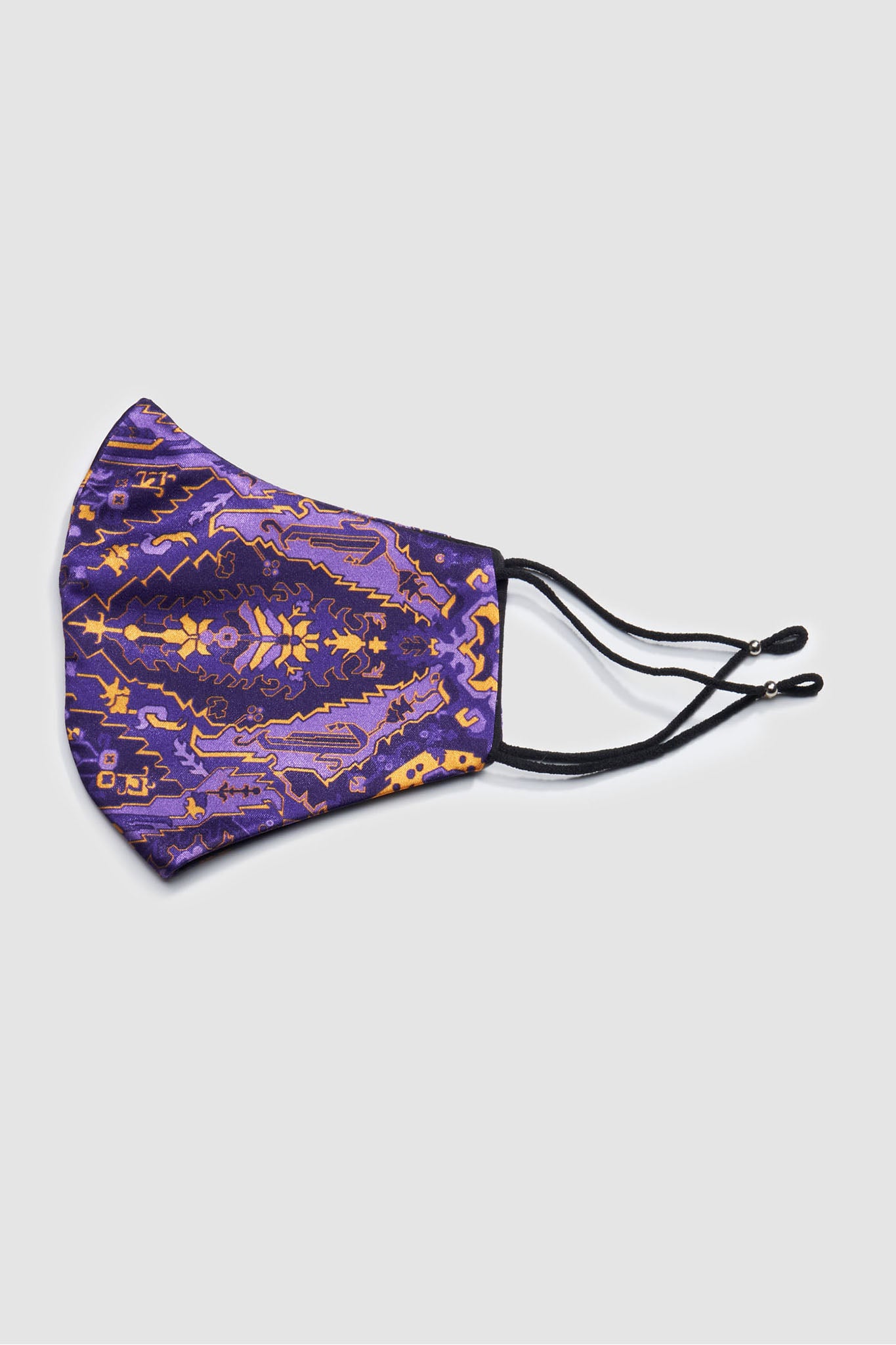 x POMMIE Vishapagorg silk face mask in purple