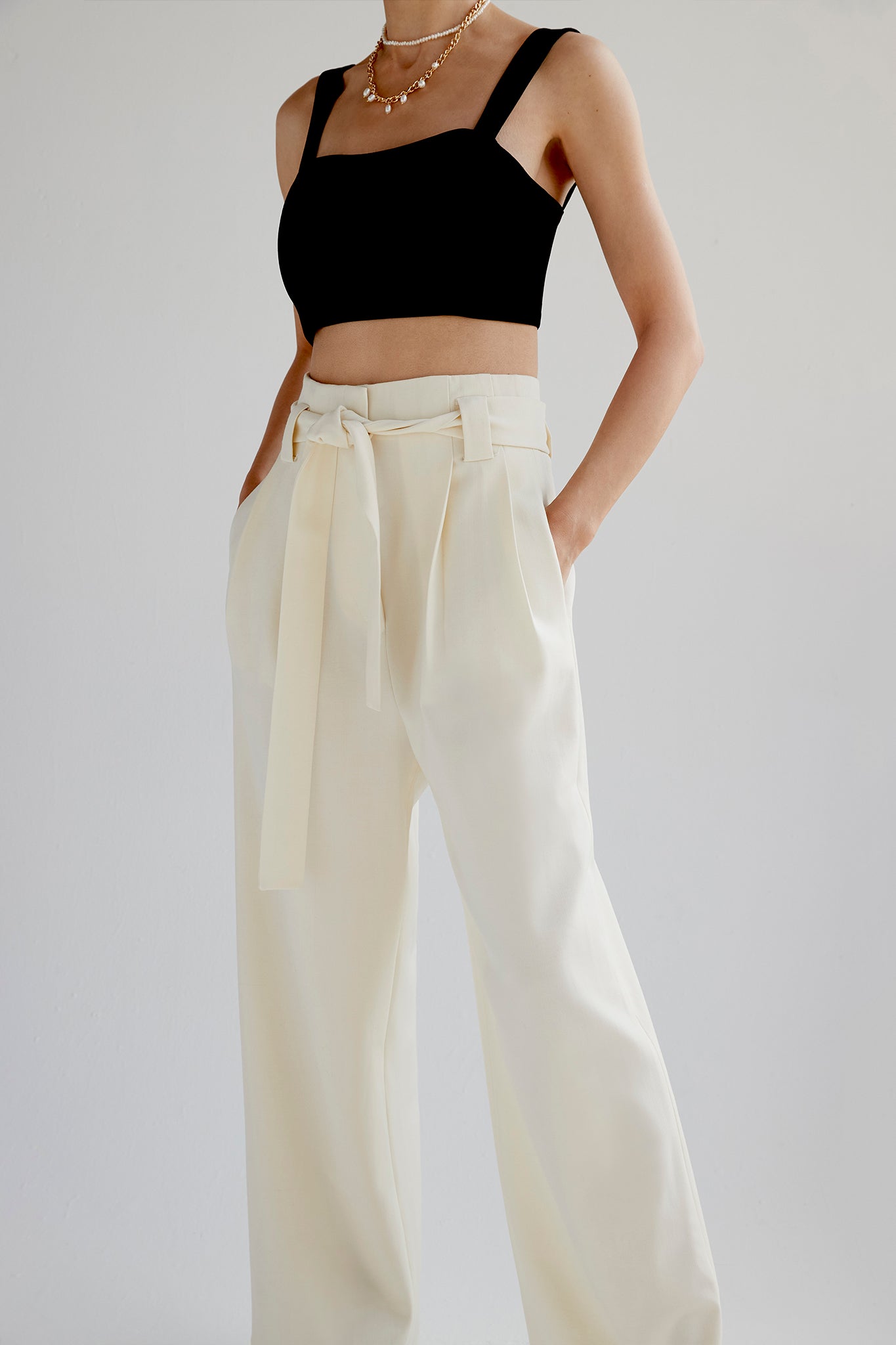 Maize Cream Stretchable Premium Cotton traveler Pant | Cotton pants, Trendy  pants, Pants